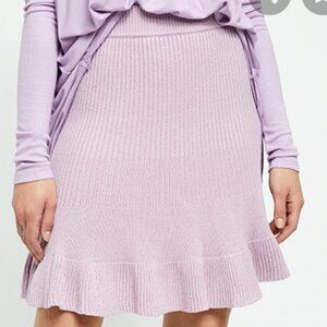 Free People Solid Gold Skirt Orchid Lilac